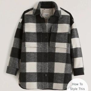 Abercrombie Oversized Slouchy Shirt Jacket NWOT